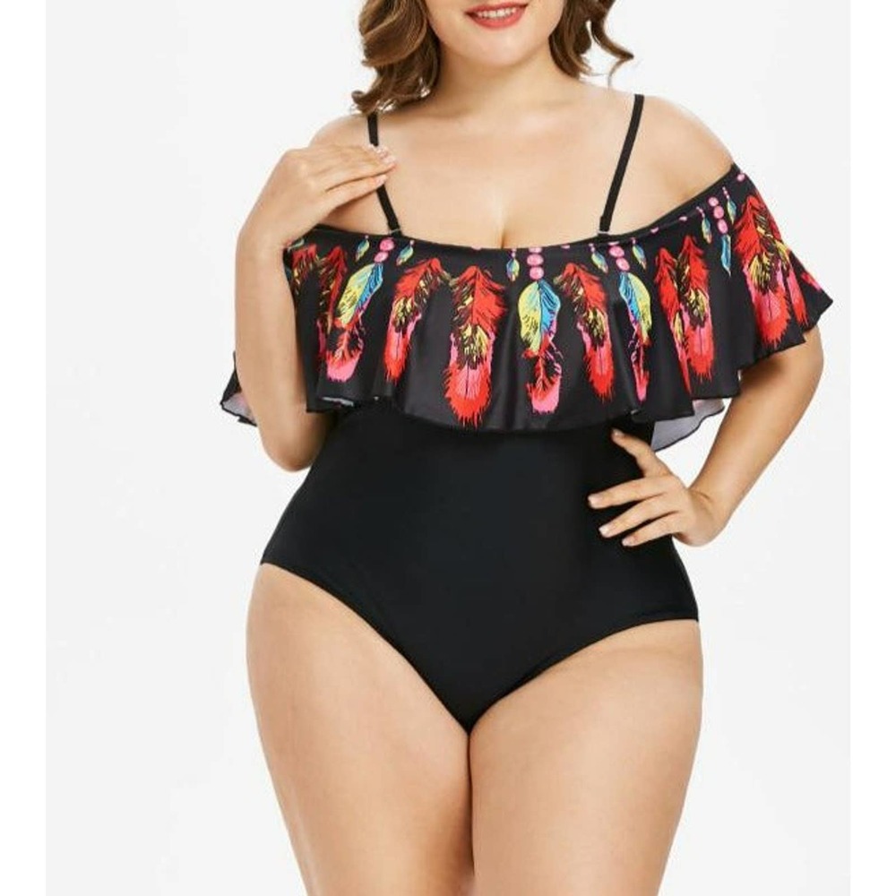 Plus Size  One Piece Women  Swimsuit bikini